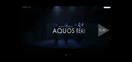 最写实的现实感！日本AQUOS液晶电视产品宣传酷站。
