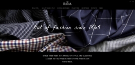 给您一个精美优雅的风格！意大利Reda纯羊毛服饰服装面料织物产品展示酷站。