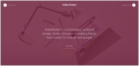 MakeMatter是一个以技术为中心的设计工作室！